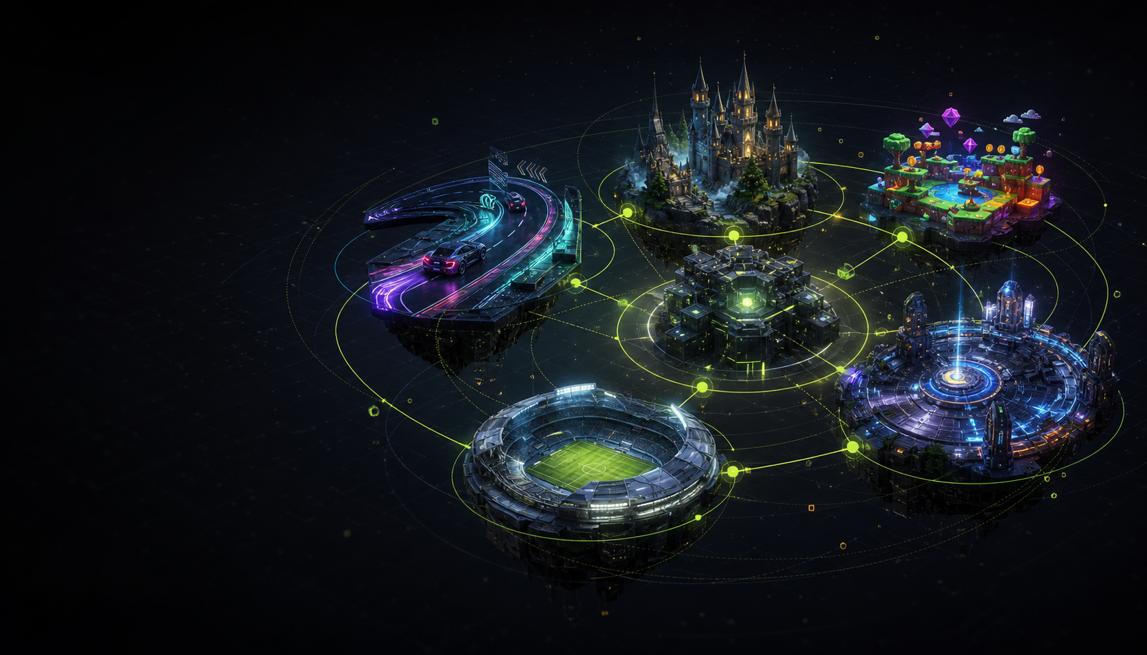 Connected game worlds across the Adglitch network
